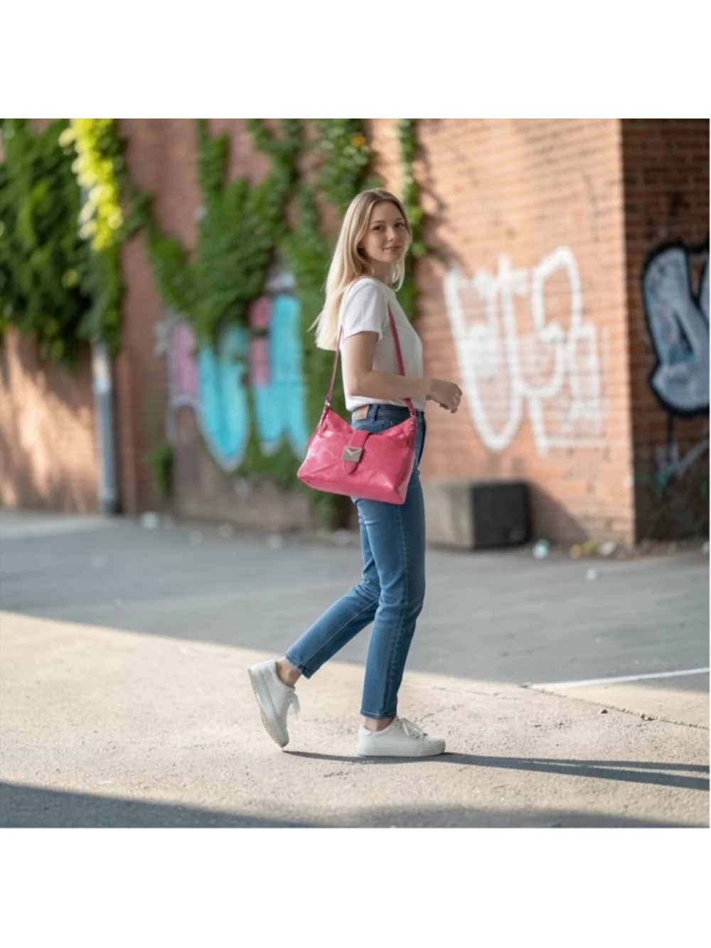 NWT Rare Vintage Via Spiga Deadstock Berry Red Leather Hobo Bag